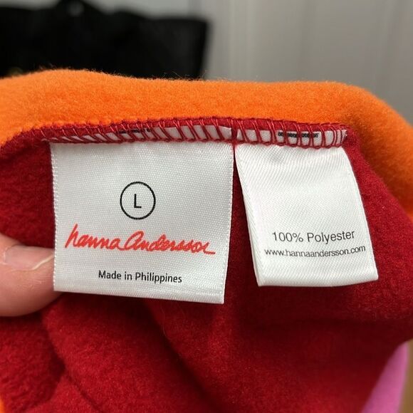Hanna Andersson Winter Fleece Jester Hat - Orange,‎ Red, & Pink - Picture 4 of 5